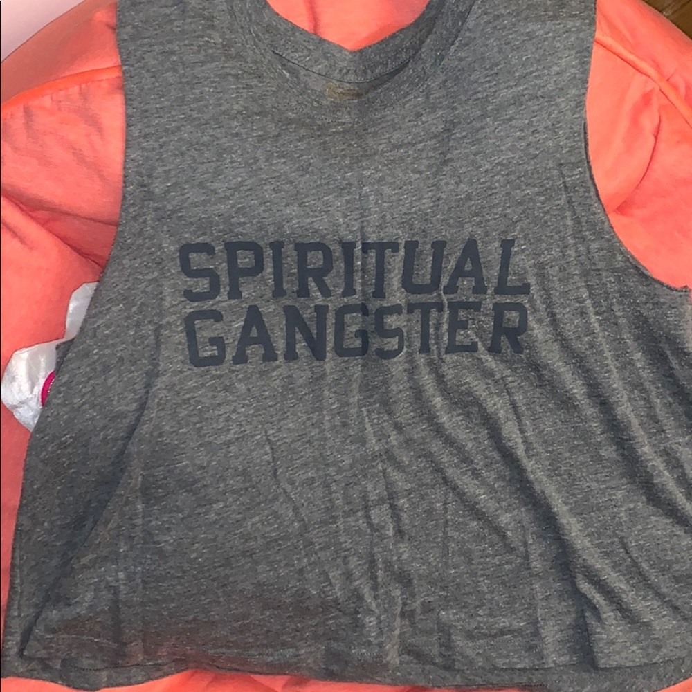 Spiritual Gangster Varsity Crop Tank